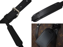 画像をギャラリービューアに読み込む, 極美品 LOUIS VUITTON ルイヴィトン キーポルバンドリエール55 ボストンバッグ M56714 モノグラムマカサー ブラック 中古 4c073457