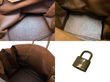 Load image into Gallery viewer, HERMES エルメス ハンドバッグ オータクロア50 アルデンヌ マロンドインディ ブロンズ金具 ○X刻印 中古 4c073459