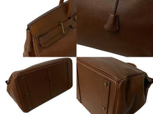 Load image into Gallery viewer, HERMES エルメス ハンドバッグ オータクロア50 アルデンヌ マロンドインディ ブロンズ金具 ○X刻印 中古 4c073459