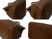 Load image into Gallery viewer, HERMES エルメス ハンドバッグ オータクロア50 アルデンヌ マロンドインディ ブロンズ金具 ○X刻印 中古 4c073459