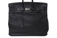 Load image into Gallery viewer, 新品同様 HERMES エルメス ハンドバッグ オータクロア50 トゴ ブラック シルバー金具 ◻︎I刻印 中古 4c073460