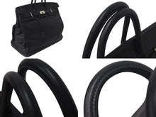 Load image into Gallery viewer, 新品同様 HERMES エルメス ハンドバッグ オータクロア50 トゴ ブラック シルバー金具 ◻︎I刻印 中古 4c073460