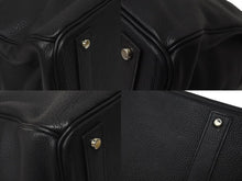 Load image into Gallery viewer, 新品同様 HERMES エルメス ハンドバッグ オータクロア50 トゴ ブラック シルバー金具 ◻︎I刻印 中古 4c073460