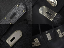 Load image into Gallery viewer, 新品同様 HERMES エルメス ハンドバッグ オータクロア50 トゴ ブラック シルバー金具 ◻︎I刻印 中古 4c073460