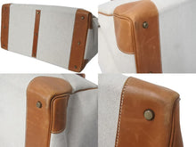 Load image into Gallery viewer, HERMES エルメス Hac オータクロア55 ハンドバッグ トワルアッシュ バレニア ゴールド金具 ○X刻印 美品 中古 4c073461