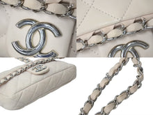 Load image into Gallery viewer, CHANEL シャネル ラグジュアリー ライン ショルダーバッグ ダブルチェーン ラムスキン ピンクベージュ シルバー金具 14番台 美品 中古 4c073462
