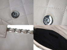 Load image into Gallery viewer, CHANEL シャネル ラグジュアリー ライン ショルダーバッグ ダブルチェーン ラムスキン ピンクベージュ シルバー金具 14番台 美品 中古 4c073462
