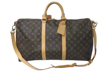 画像をギャラリービューアに読み込む, LOUIS VUITTON ルイヴィトン キーポルバンドリエール50 ボストンバッグ M41416 モノグラムキャンバス ブラウン 美品 中古 4c073469