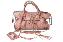 Load image into Gallery viewer, BALENCIAGA バレンシアガ ザ シティ 2WAY ハンドバッグ ピンク レザー 115748 ショルダーバッグ 良品 中古 4c073470