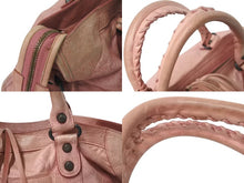 Load image into Gallery viewer, BALENCIAGA バレンシアガ ザ シティ 2WAY ハンドバッグ ピンク レザー 115748 ショルダーバッグ 良品 中古 4c073470