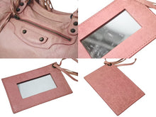 Load image into Gallery viewer, BALENCIAGA バレンシアガ ザ シティ 2WAY ハンドバッグ ピンク レザー 115748 ショルダーバッグ 良品 中古 4c073470