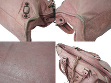 Load image into Gallery viewer, BALENCIAGA バレンシアガ ザ シティ 2WAY ハンドバッグ ピンク レザー 115748 ショルダーバッグ 良品 中古 4c073470