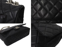Load image into Gallery viewer, CHANEL シャネル デカマトラッセ30 SフラップWチェーンショルダーバッグ 12番台 ラムスキン ブラック シルバー金具 美品 中古 4c073476