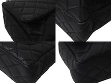 Load image into Gallery viewer, CHANEL シャネル デカマトラッセ30 SフラップWチェーンショルダーバッグ 12番台 ラムスキン ブラック シルバー金具 美品 中古 4c073476
