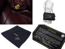 Load image into Gallery viewer, CHANEL シャネル デカマトラッセ30 SフラップWチェーンショルダーバッグ 12番台 ラムスキン ブラック シルバー金具 美品 中古 4c073476