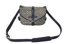 Load image into Gallery viewer, LOUIS VUITTON ルイヴィトン モノグラム イディール ソミュールPM アンクル ショルダーバッグ グレー ネイビー 美品 中古 4c073479
