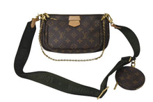 Load image into Gallery viewer, 極美品 LOUIS VUITTON ルイヴィトン ミュルティポシェット アクセソワール カーキ ショルダーバッグ モノグラム M44813 中古 4c073485