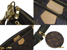Load image into Gallery viewer, 極美品 LOUIS VUITTON ルイヴィトン ミュルティポシェット アクセソワール カーキ ショルダーバッグ モノグラム M44813 中古 4c073485