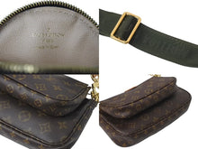 Load image into Gallery viewer, 極美品 LOUIS VUITTON ルイヴィトン ミュルティポシェット アクセソワール カーキ ショルダーバッグ モノグラム M44813 中古 4c073485