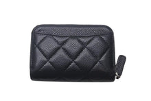 Load image into Gallery viewer, CHANEL シャネル マトラッセ コインケース ランダム番台 フランス製 キャビアスキン ブラック シルバー金具 美品 中古 4c073488