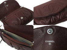 Load image into Gallery viewer, CHANEL シャネル チェーンウォレット ショルダーバッグ ココマーク 18番台 フランス製 キャビアスキン ブラウン 美品 中古 4c073493