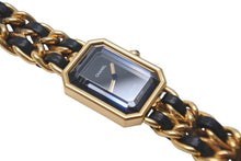 Load image into Gallery viewer, CHANEL シャネル PREMIERE プルミエール 腕時計 H0001 クォーツ QZ メタル レザー サイズL ブラック文字盤 美品 中古 4c073496