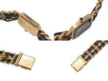 Load image into Gallery viewer, CHANEL シャネル PREMIERE プルミエール 腕時計 H0001 クォーツ QZ メタル レザー サイズL ブラック文字盤 美品 中古 4c073496