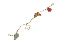 Load image into Gallery viewer, Van Cleef &amp; Arpels ヴァンクリーフ＆アーペル ラッキー アルハンブラ ブレスレット 4モチーフ VCARD79600 18K 重量約12.4g 美品 中古 4c073499