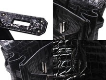 Load image into Gallery viewer, 新品同様 HERMES エルメス BIRKIN バーキン30 ハンドバッグ ニロティカス シルバー金具 ブラック◻︎H刻印 4c073515