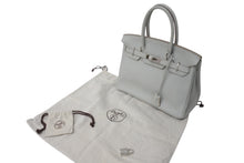Load image into Gallery viewer, 極美品 HERMES エルメス BIRKIN バーキン30 パールグレー トゴ シルバー金具 □Q刻印 中古 4c073521