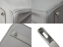 Load image into Gallery viewer, 極美品 HERMES エルメス BIRKIN バーキン30 パールグレー トゴ シルバー金具 □Q刻印 中古 4c073521