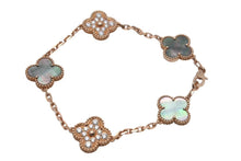 画像をギャラリービューアに読み込む, 新品同様 Van Cleef &amp; Arpels ヴァンクリーフ＆アーペル ヴィンテージ アルハンブラ ブレスレット 5モチーフ VCARP2R100 中古 4c073525