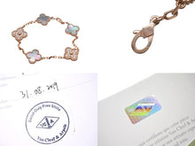 画像をギャラリービューアに読み込む, 新品同様 Van Cleef &amp; Arpels ヴァンクリーフ＆アーペル ヴィンテージ アルハンブラ ブレスレット 5モチーフ 18K ローズ ゴールド ダイヤモンド マザー オブ パール VCARP2R100 中古 4c073526