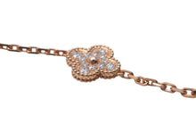 画像をギャラリービューアに読み込む, 新品同様 Van Cleef &amp; Arpels ヴァンクリーフ＆アーペル ヴィンテージ アルハンブラ ブレスレット 5モチーフ 18K ローズ ゴールド ダイヤモンド マザー オブ パール VCARP2R100 中古 4c073526