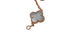 画像をギャラリービューアに読み込む, 新品同様 Van Cleef &amp; Arpels ヴァンクリーフ＆アーペル ヴィンテージ アルハンブラ ブレスレット 5モチーフ 18K ローズ ゴールド ダイヤモンド マザー オブ パール VCARP2R100 中古 4c073526