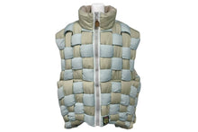 Load image into Gallery viewer, KAPITAL キャピタル Nylon Keel Weaving Vest ナイロンキールウィービングリバーシブルベスト カーキ グリーン サイズ4 美品 中古 4c073540