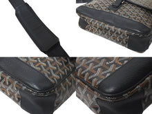 Load image into Gallery viewer, 極美品 GOYARD ゴヤール グランブルーMM ショルダーバッグ キャンバス カーフスキン ブラック 中古 4c073544