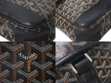 Load image into Gallery viewer, 極美品 GOYARD ゴヤール グランブルーMM ショルダーバッグ キャンバス カーフスキン ブラック 中古 4c073544