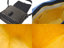 Load image into Gallery viewer, 極美品 GOYARD ゴヤール グランブルーMM ショルダーバッグ キャンバス カーフスキン ブラック 中古 4c073544