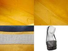 Load image into Gallery viewer, 極美品 GOYARD ゴヤール グランブルーMM ショルダーバッグ キャンバス カーフスキン ブラック 中古 4c073544