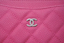 Load image into Gallery viewer, 新品同様 CHANEL シャネル カードケース 名刺入れ ココマーク 20番台 ソフトキャビアスキン ピンク シルバー金具 中古 4c073548