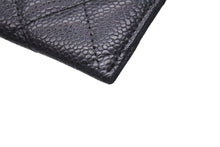 Load image into Gallery viewer, 極美品 CHANEL シャネル マトラッセ カードケース 名刺入れ 18番台 キャビアスキン ブラック ゴールド金具 中古 4c073549