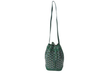 Load image into Gallery viewer, 新品未使用 GOYARD ゴヤール プティフロ バケット バッグ グリーン ショルダーバッグ PVC レザー PEFLOTPMLTY09CL09P 中古 4c073550
