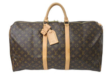 画像をギャラリービューアに読み込む, 極美品 LOUIS VUITTON ルイヴィトン キーポル55 ボストンバッグ M41424 モノグラム PVC レザー ブラウン 中古 4c073551