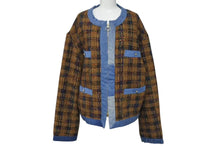 Load image into Gallery viewer, 新品未使用 KAPITAL キャピタル カザツイードチェック ボレロジャケット K2411LJ812 サイズ5 オレンジ マルチカラー 中古 4c073553