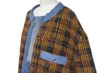 Load image into Gallery viewer, 新品未使用 KAPITAL キャピタル カザツイードチェック ボレロジャケット K2411LJ812 サイズ5 オレンジ マルチカラー 中古 4c073553
