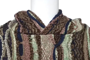 New and unused KAPITAL Capital 7G Knit GAUDY Hood Sweater Parka K2409KN050 Size 3 Multicolor Used 4c073555
