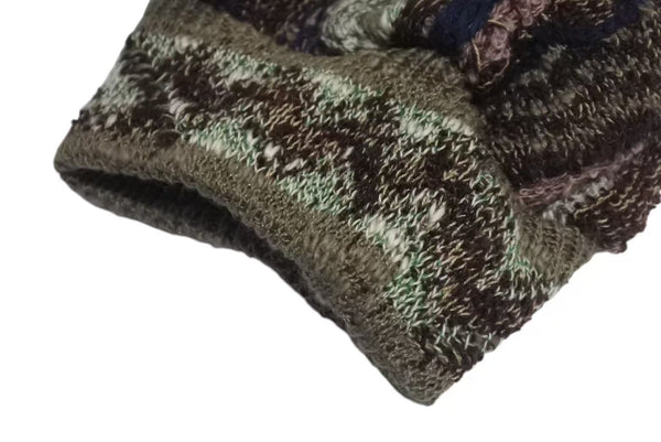 New and unused KAPITAL Capital 7G Knit GAUDY Hood Sweater Parka K2409KN050 Size 3 Multicolor Used 4c073555