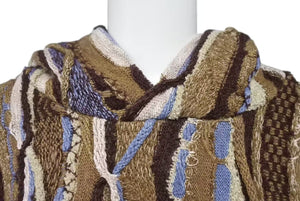 New and unused KAPITAL Capital 7G Knit GAUDY Hood Sweater Parka K2409KN050 Size 3 Brown Multicolor Used 4c073556