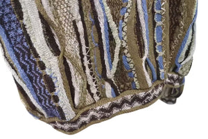New and unused KAPITAL Capital 7G Knit GAUDY Hood Sweater Parka K2409KN050 Size 3 Brown Multicolor Used 4c073556
